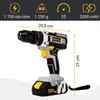 Trapano a percussione a batteria 20V 50 Nm, 2 batterie da Anteprima dell’immagine prodotto 2