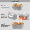 Elektrische Lunchbox, 75W 1,5l Tragbarer Warmhaltebehälter, Produktbild-Vorschau 7