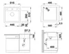 BLANCO 518528, Braun, 1 Becken, 445 x 350 mm, 19 cm, 515 Produktbild-Vorschau 8