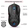 A diagram of a gaming mouse with labels pointing to different parts and features. Produktbild-Vorschau
