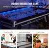 A collage of images showing an air hockey table in use and as a gift. Anteprima dell’immagine prodotto