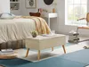 Theo&Cleo Sitzbank Polsterbank mit Stauraum  Footstool Produktbild-Vorschau 7