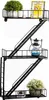 Fire Escape Wandregal Schwarz Metall - Hängeregal mit Produktbild-Vorschau 1