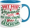 Weihnachten Tasse Geschenk Mit Mir Verwandt Zu Sein Ist Das Produktbild-Vorschau 1