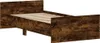 vidaXL Rám postele bez matrace kouřový dub 90x200 cm Náhled obrázku produktu 3