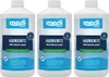 Three bottles of mediPOOL Algenschutz (Algae Protection) are displayed side-by-side against a white background. Produktbild-Vorschau