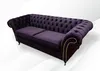 Chesterfield 3 Sitzer Sofa Lila Moderne Sofas Couchen Neu Produktbild-Vorschau 4