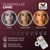 Demonstration of different light color temperatures for a cosmetic mirror. Produktbild-Vorschau