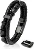 SERASAR | Herrenarmband [Spirit] mit Edelstahlringen für Produktbild-Vorschau 1