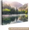 MuchoWow® - Leinwandbilder - Natur - Bäume - Berge - See - Produktbild-Vorschau 1