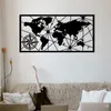 Wallity, Mappa del mondo grande in metallo, decorazione da Anteprima dell’immagine prodotto 1