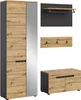 Garderobenmöbel-Set CANU 3-teilig - Basalt grau/Artisan Produktbild-Vorschau 1