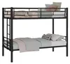 Etagenbett 90 x 190 cm Metallbett in Schwarz, mit Leiter Produktbild-Vorschau 9