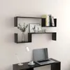 vidaXL Étagères murales 2 pcs. noir 100x15x20 cm bois Voir les images du produit 9