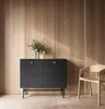 Selsey Divenos - Sideboard 2-türig, Schwarz, 104 cm Produktbild-Vorschau 2