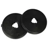 Two black circular charcoal filters are shown against a white background. Produktbild-Vorschau
