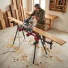 HOMCOM Gehrungssägenständer mit Rollen und ausziehbaren Produktbild-Vorschau 9