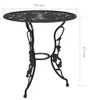 vidaXL 3-dielna súprava Bistro Cast Aluminium Black Náhľad obrázku produktu 8
