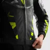 Rebelhorn Inferno Motorrad Lederjacke, schwarz/weiß/gelb, Produktbild-Vorschau 4