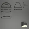 Applique murale solaire LED 100x80x50mm rectangulaire 4xLED Voir les images du produit 9