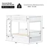 Flieks Lit superposé hydraulique 90x200cm, Lit d'enfant Voir les images du produit 4