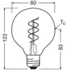 OSRAM Vintage 1906 Globe to ciepłobiała, ściemnialna lampa Podgląd zdjęcia produktu 10