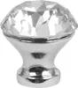 Domino Elegante Crystal A Möbelknopf 30mm in Chrom & Weiß Produktbild-Vorschau 1