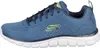 A side view of a blue athletic shoe. Voir les images du produit