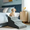 WISFOR 3-stufige Hundetreppe, Rutschfeste Haustierrampe Produktbild-Vorschau 4