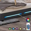 HOME DELUXE - LED Bett Asteroid - Dunkelgrau, 90 x 200 cm - Produktbild-Vorschau 3