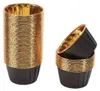 Gold Und Schwarz Muffin Tassen Cupcake Liners 50Pcs Produktbild-Vorschau 1
