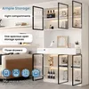 OKWISH Vitrine Design avec Éclairage LED Réglable - Meuble Voir les images du produit 7