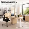 bümö Schreibtisch Serie-XB - Nachbildung: Weiß, Gestell: Produktbild-Vorschau 10