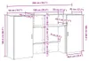 vidaXL Ontvangstbalie, zwart, eikenlook, 200x50x103,5 cm, Productafbeelding-voorbeeld 8