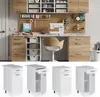 Unterschrank Vicco R-Line Weiß Hochglanz 40 cm mit Produktbild-Vorschau 2