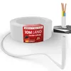10m Kunststoffschlauchleitung H05VV-F 3G0,75 Weiß Flexible Produktbild-Vorschau 1