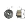 GATES T36406 Umlenkrolle Keilrippenriemen 64mm für SUZUKI Produktbild-Vorschau 1