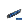 DeLOCK 10″ LWL Patchpanel 12 Port SC Duplex blau 1 HE Produktbild-Vorschau 2