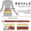 ROYALZ Flechtgürtel Leder Gürtel geflochten Herren Damen Produktbild-Vorschau 7