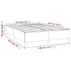 Bettgestell ohne Matratze Schwarz 140x190 cm Samt Produktbild-Vorschau 9