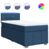 Boxspringbett mit Matratze Blau 100x200 cm Stoff, Produktbild-Vorschau 2