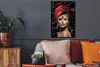 MuchoWow® MuchoWow® Gerahmtes Poster Frau - Abstrakt - Rot Produktbild-Vorschau 2