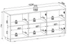 Kommode 150 cm Baron - Sideboard mit 3 türen, Produktbild-Vorschau 4