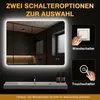 PESENXAN Badspiegel mit Beleuchtung 80x60cm, Led Spiegel Produktbild-Vorschau 3