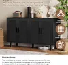 Heller Holzschrank mit schwarzen Metallgriffen – Produktbild-Vorschau 6