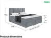 MEBLINI Boxspringbett mit Bettkasten - Gepolstert Produktbild-Vorschau 7