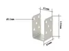 Aqbau 4er Set U-Pfostenträger zum Aufschrauben 60 mm – Produktbild-Vorschau 3