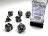 Chessex Polyhedral 7 Die Würfel-Set Translucent Smoke/Weiß Produktbild-Vorschau 3