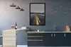 MuchoWow® Gerahmtes Poster Schwarz-Weiß-Foto einer Straße Produktbild-Vorschau 2