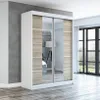 Schwebetürenschrank Kleiderschrank ERA  160 cm Schrank Produktbild-Vorschau 1